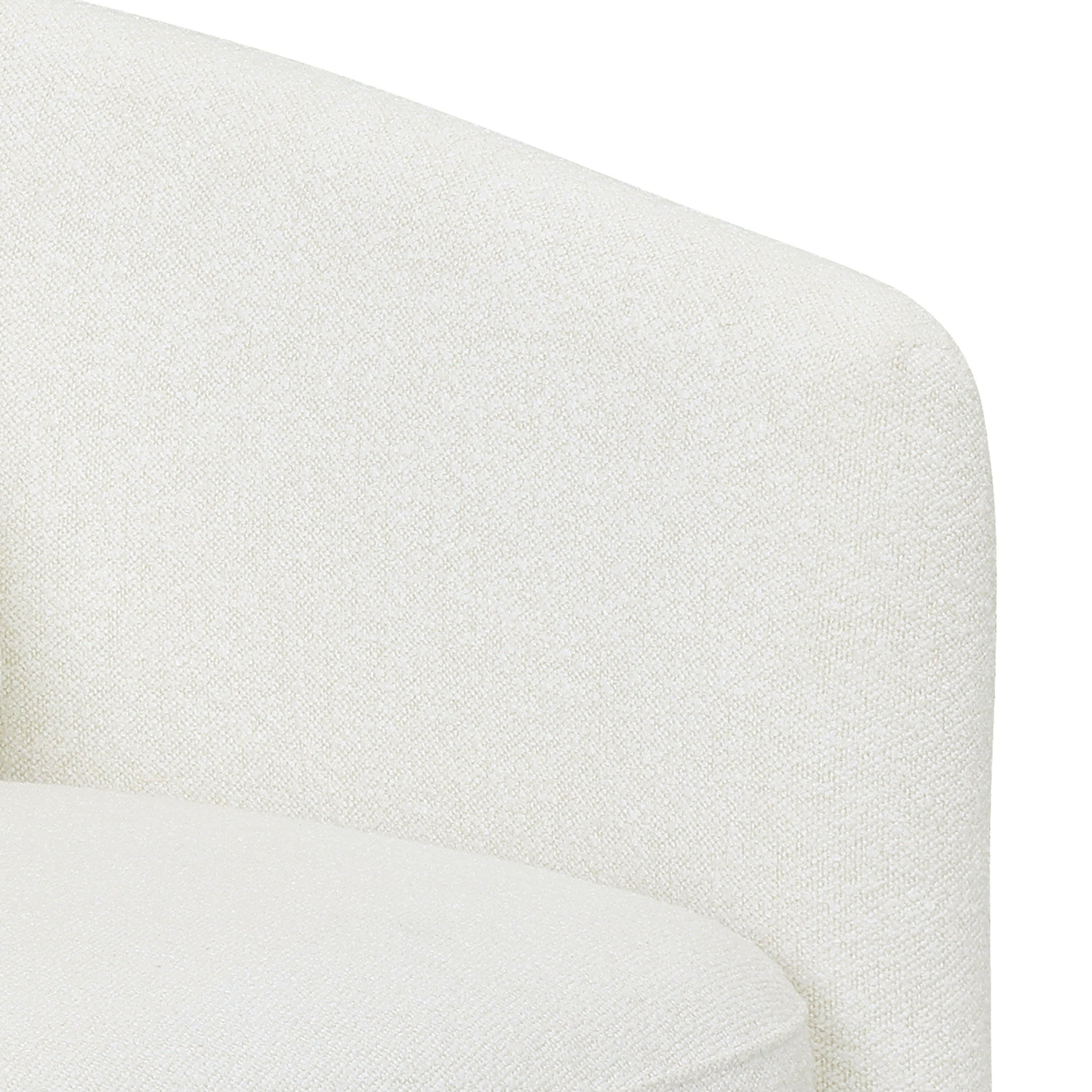 Drew Accent Chair by Drew Barrymore, Cream Boucle