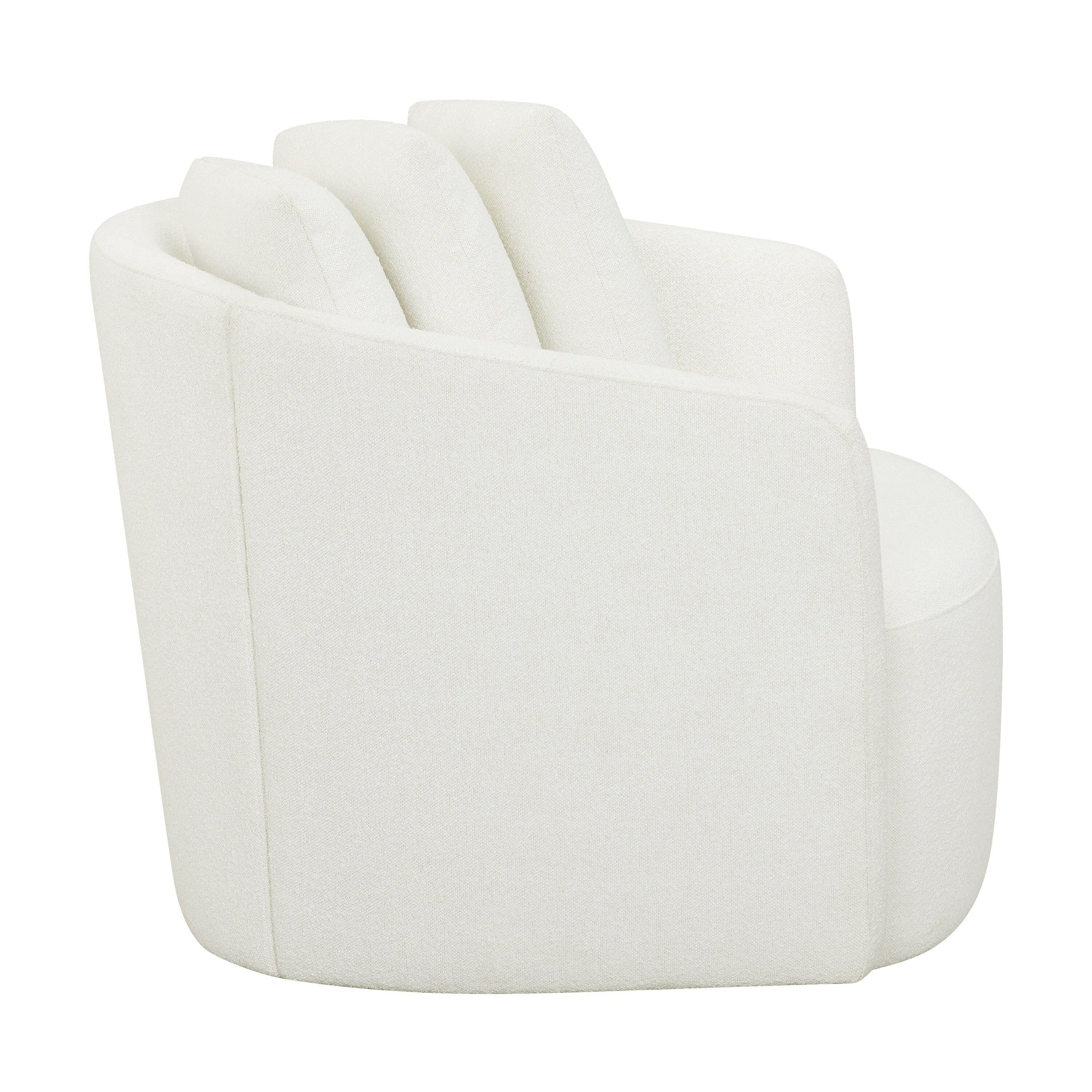 Drew Accent Chair by Drew Barrymore, Cream Boucle