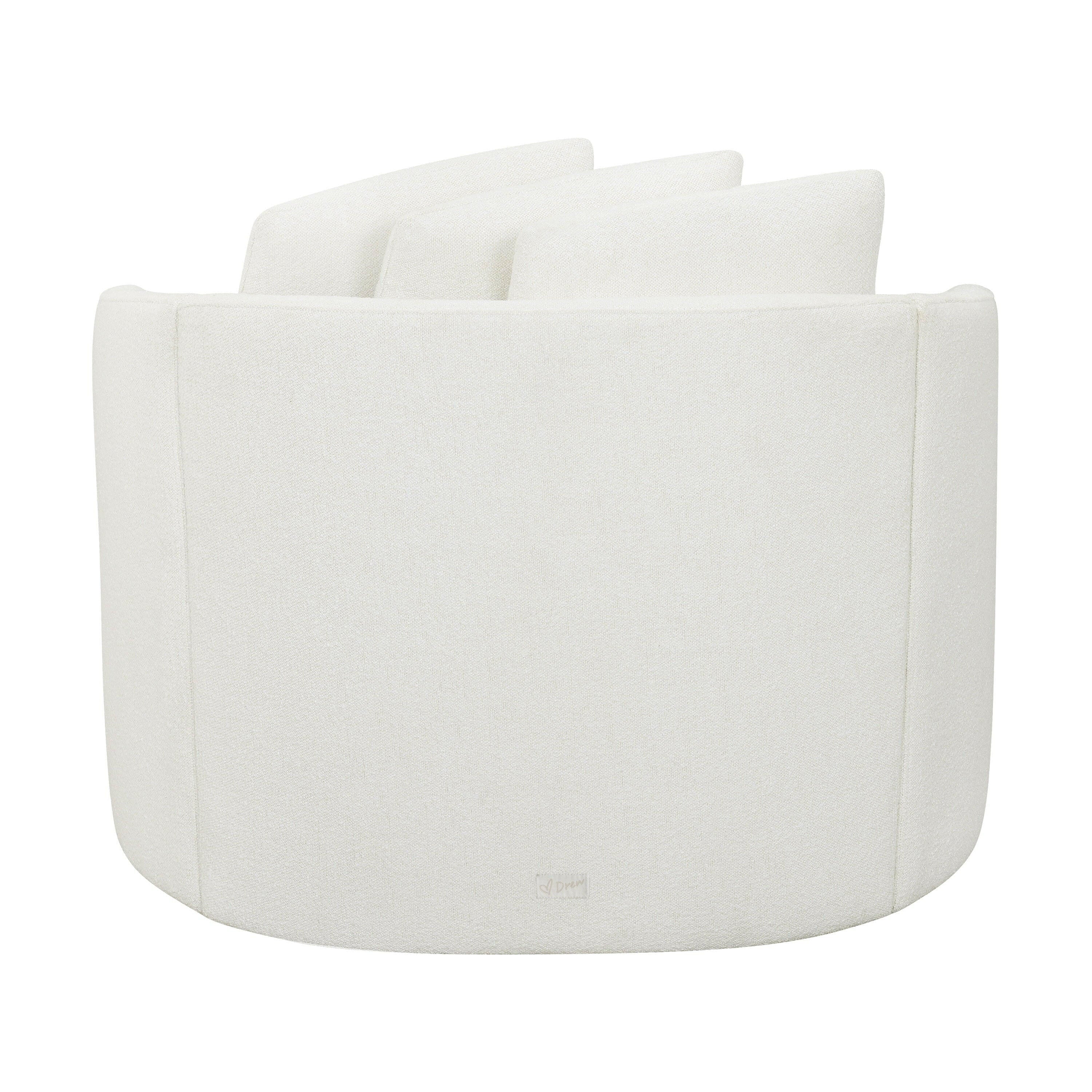 Drew Accent Chair by Drew Barrymore, Cream Boucle