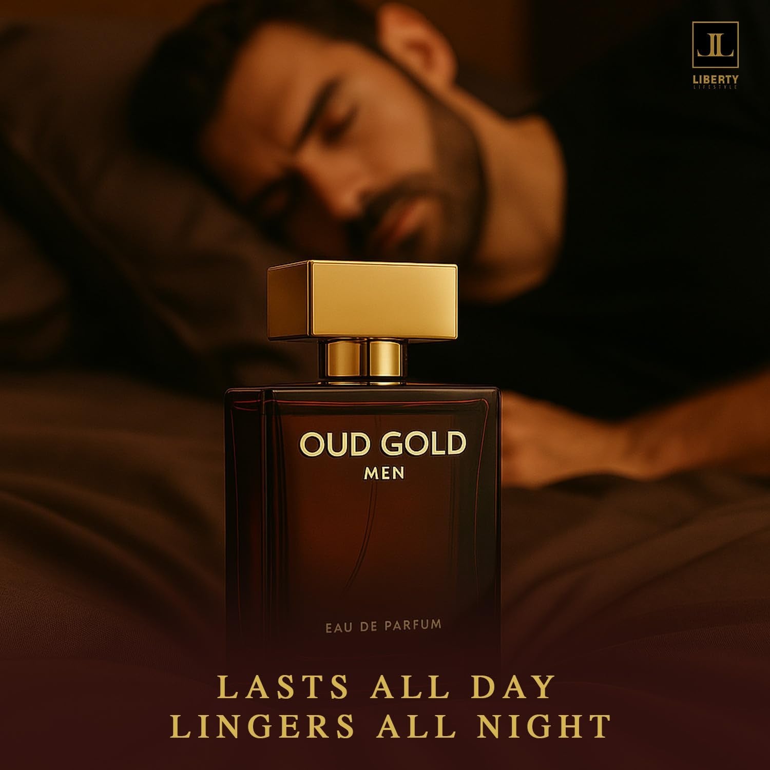 Oud Perfume for Men, 1.7 Oz Oud Gold Perfumes Long-Lasting Eau De Parfum, Luxury Woody Fragrance for Men, Perfume Spray
