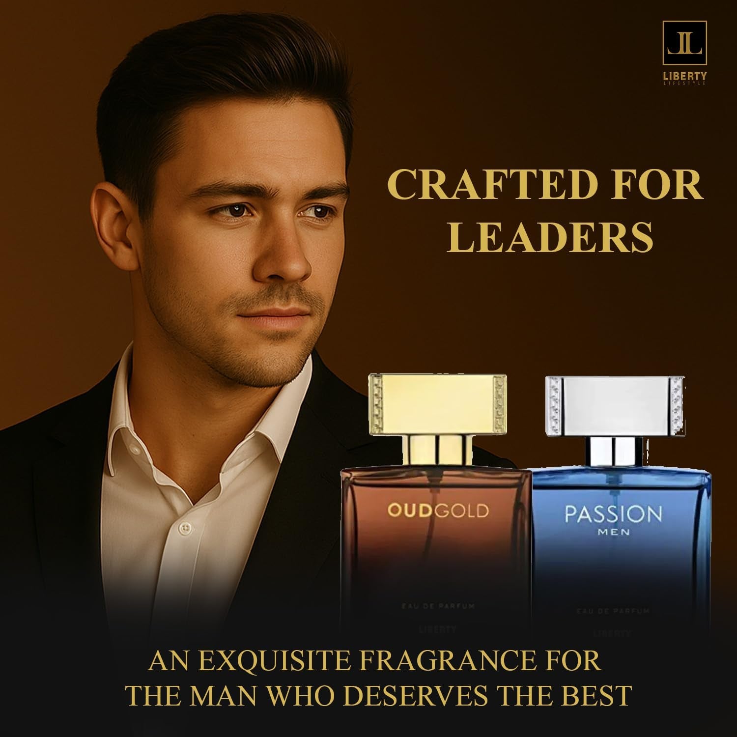 Luxury Perfume for Men Gift Set - Eau De Parfum (EDP) Spray Fragrances, Oudgold and Passion Scent (50Ml/1.7Oz Each), Designed in France, Long Lasting Smell