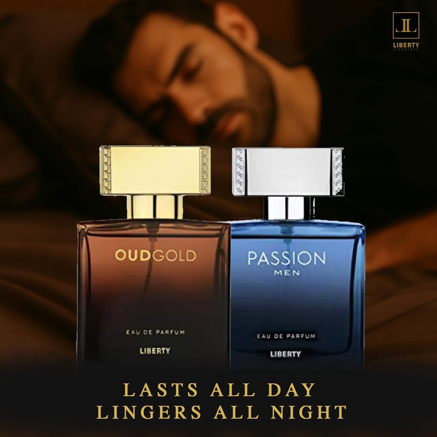 Luxury Perfume for Men Gift Set - Eau De Parfum (EDP) Spray Fragrances, Oudgold and Passion Scent (50Ml/1.7Oz Each), Designed in France, Long Lasting Smell
