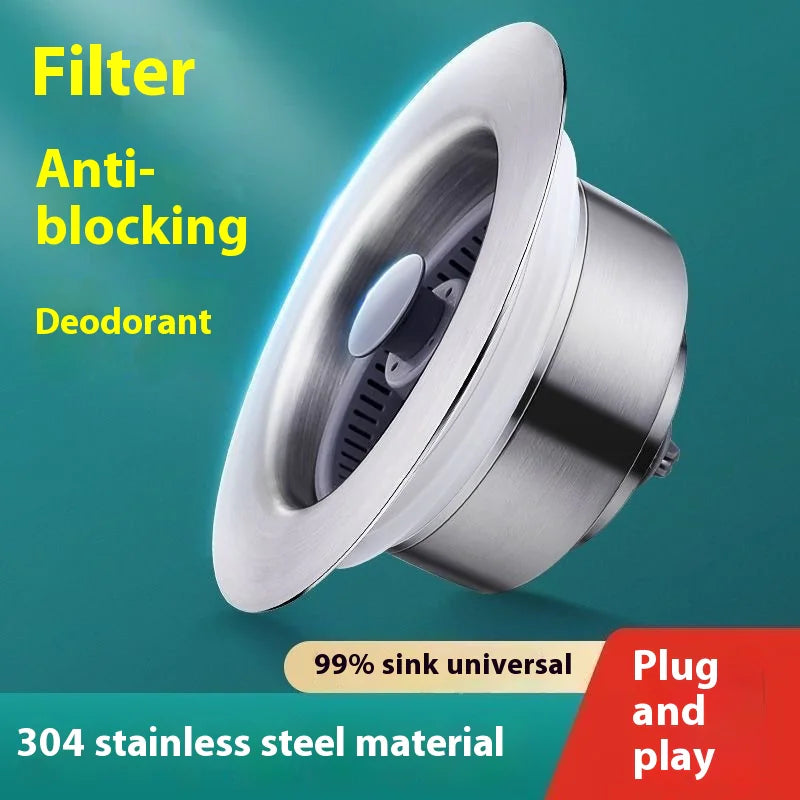 Stainless Steel Sink Pop-Up Drain - Mohammad collection
