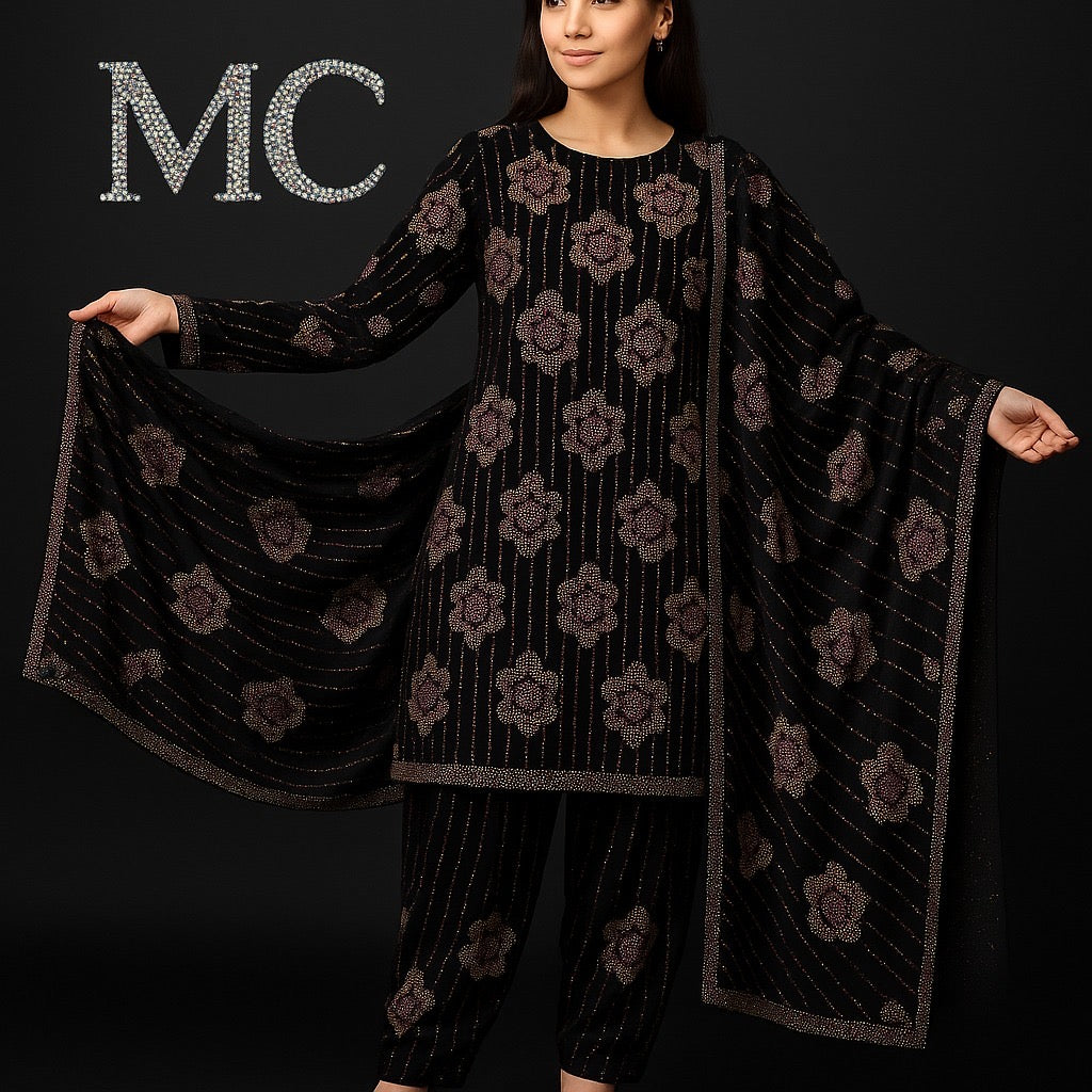 fabric Velvt (black)