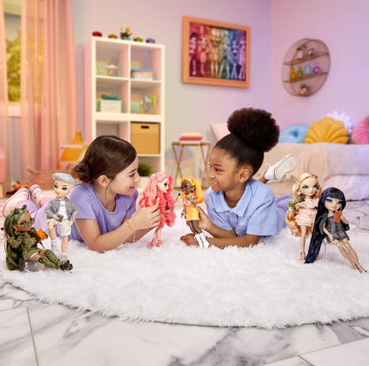 Victoria - Light Pink Fashion Doll, Freckles from Head to Toe. Fashionable Outfi
