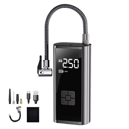 Electric Air Compressor Portable Tire Inflator Digital Automobiles Tire Pump LED