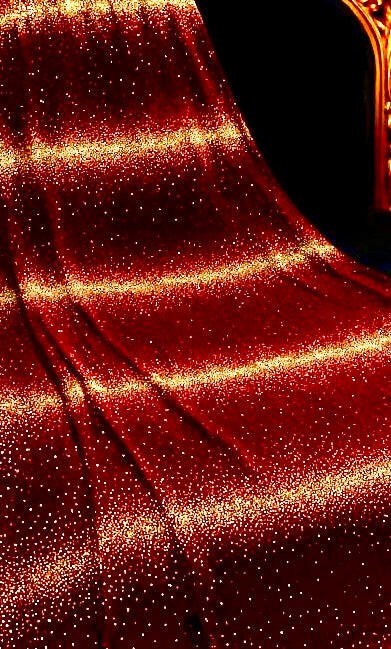 Royal Crimson Velvet with Golden Sparkle – 4 Meter Unstitched Fabric