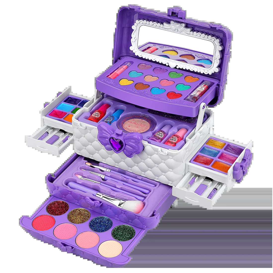 Kids Makeup Kit for Girl Gifts, 54PCS in 1 Makeup Toys Washable Little Girls Pri