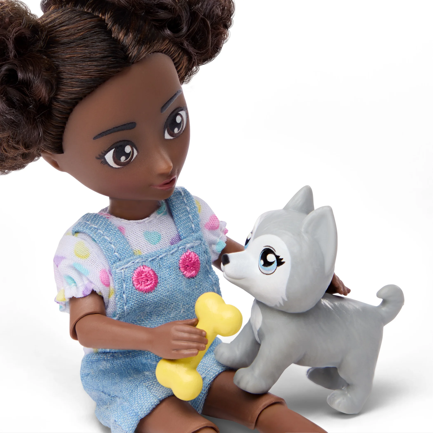 Isa &amp; Evie 18 Piece Set of 2 (5.5-Inch) Mini Dolls with Toy Dogs &amp; Pet Accessori