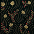 Luxury Royal Green Embroidered Velvet Fabric – Gold & Red Floral Design |