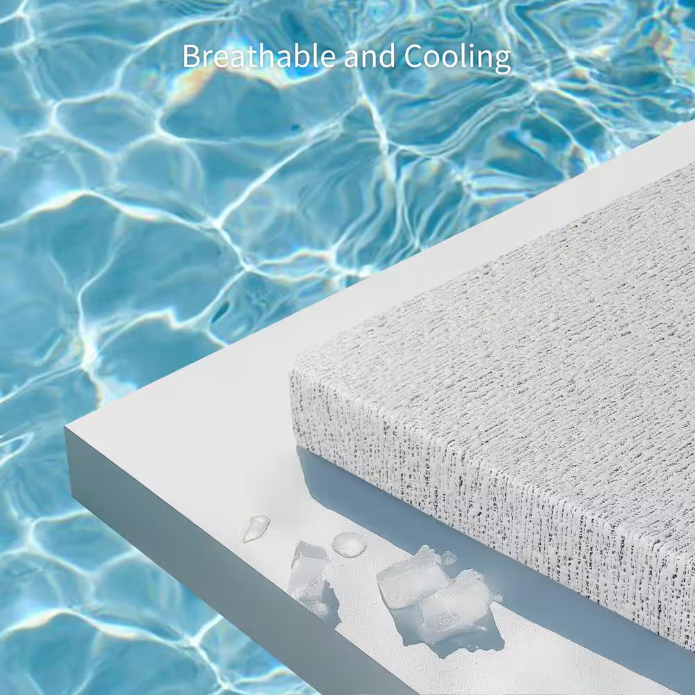 Medium 4 In. Queen Cooling Gel-Infused Memory Foam Mattress Topper with Removabl