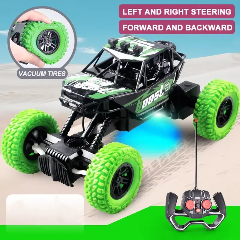 High-Speed Remote Control Off-Road Cars with LED Lights for Kids