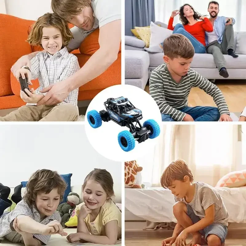 High-Speed Remote Control Off-Road Cars with LED Lights for Kids
