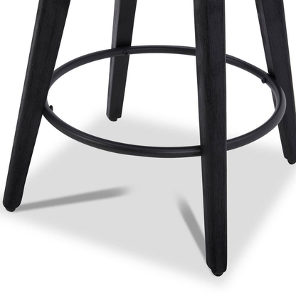 Haynes 26 In. Tan High Back Metal Swivel Counter Stool with Fabric Seat (Set of 