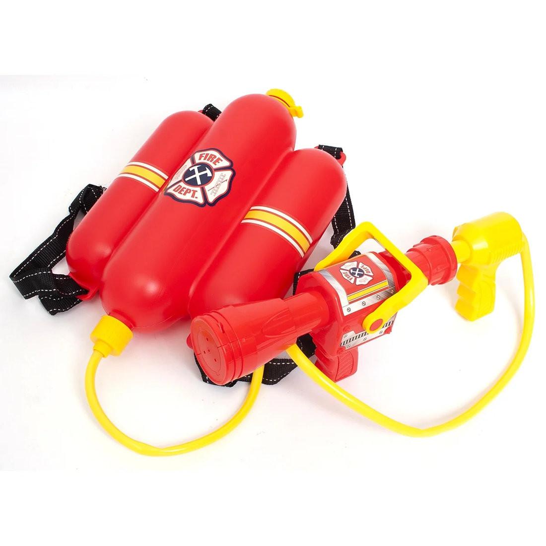 Firefighter Backpack Water Blaster – Firehose Role Play Toy for Outdoor Fun – Ag