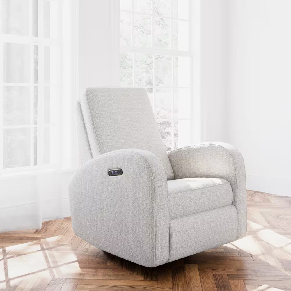 Santa Monica Steel Basketweave Power Recliner