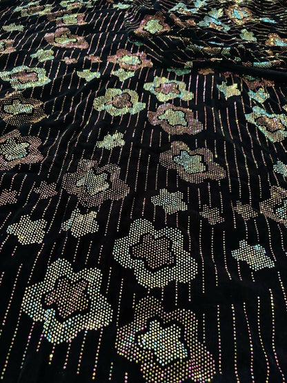 &quot;Luxury Velvet Stone-Work Fabric – 4 Royal Colors | Embellished with