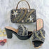 Luxury Royal Wedding Heels & Matching Bag Set – Diamond Embellished