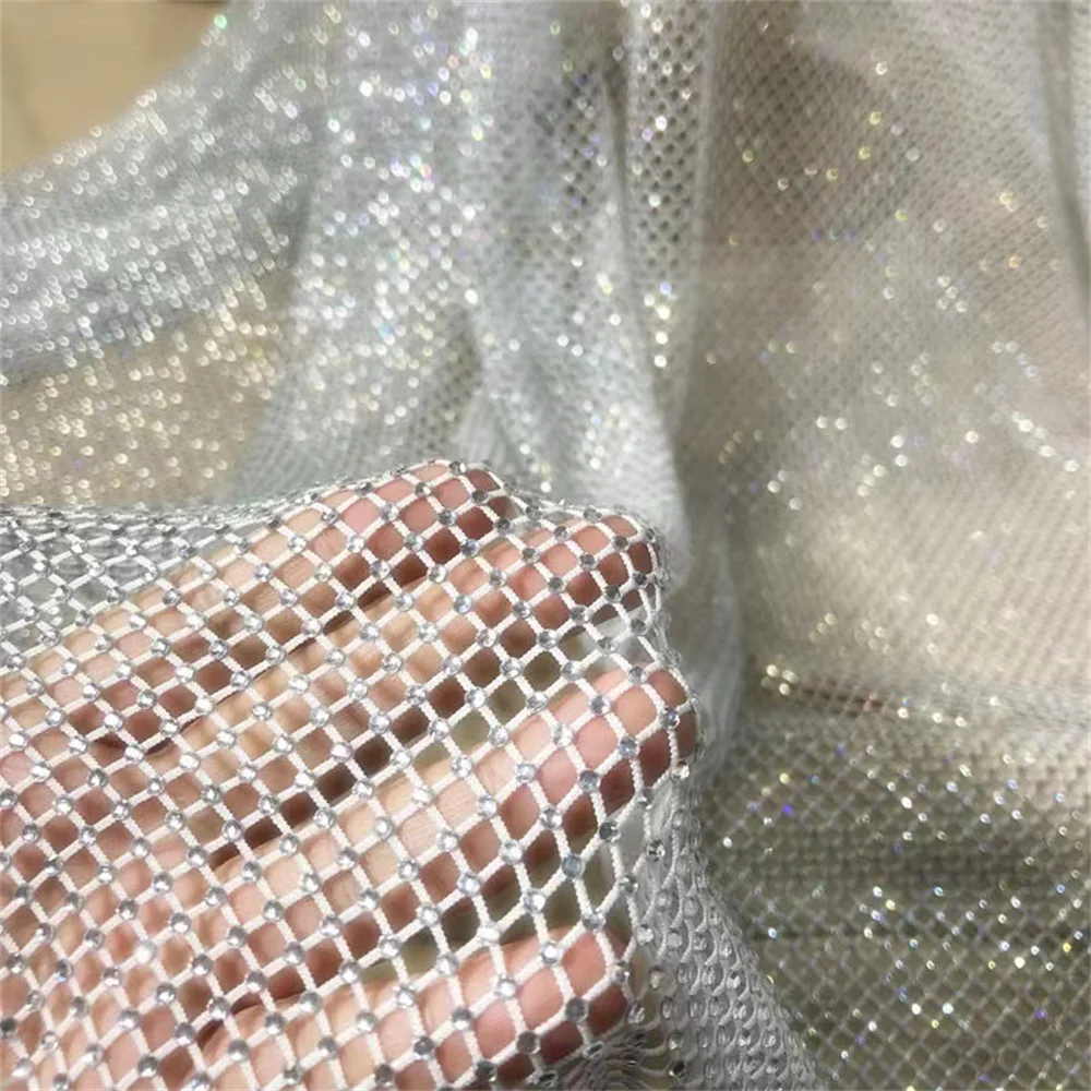 Contessa Dubai Silver Gray Sequin off Shoulder Prom Dresses Long Sleeve Customiz