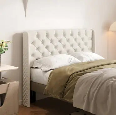 Elegant Fabric Wingback Headboard