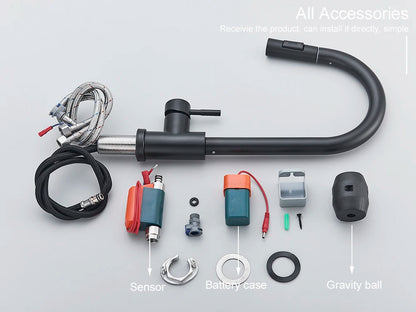 Pull Out Sensor Black Kitchen Faucet Sensitive Touch Control Faucet Mixer For Kitchen Touch Sensor Kitchen Mixer Tap