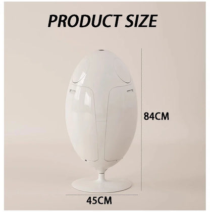 Dinosaur Egg Design Trash Can Large Capacity Room Garbage Collector Kitchen Food Waste Disposal Creative Cartoon Waste Bins