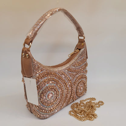 Hot Popular Women Rhinestone Evening Bag New Fashion Handbag Clutch Embellished Long Chain Bag Casual Bag F5-405-1