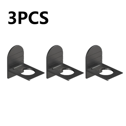Metal Self-Adhesive Shampoo Bottle Shelf Free of Punch Shower Gel  Liquid Bottle Holder Bathroom Shelf Organizer Hook Shelves