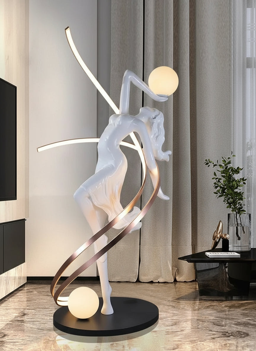-Muse sculpture pendulum floor-to-ceiling hotel lobby window cabinet studio abstract art ornament