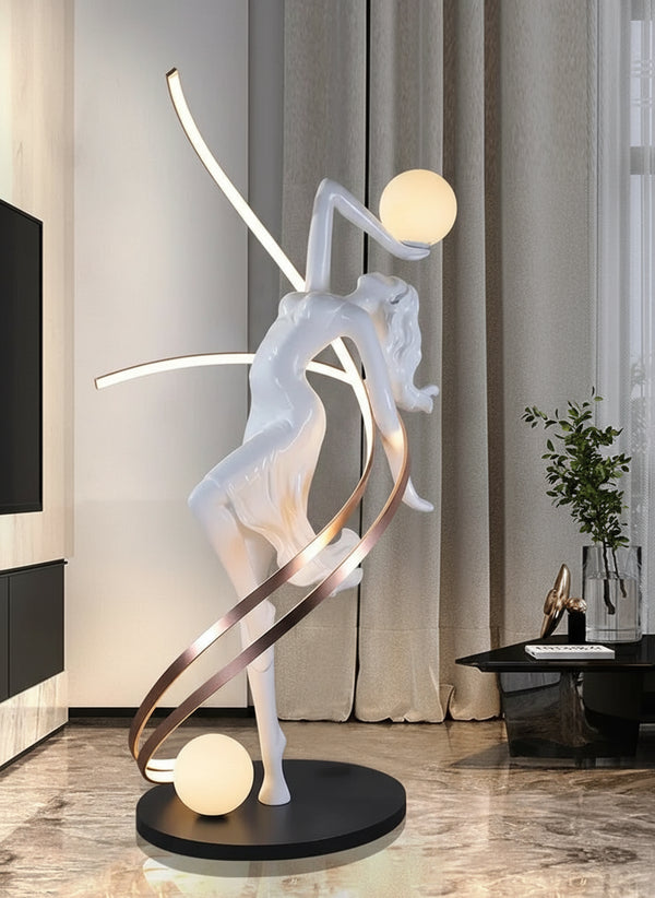 -Muse sculpture pendulum floor-to-ceiling hotel lobby window cabinet studio abstract art ornament