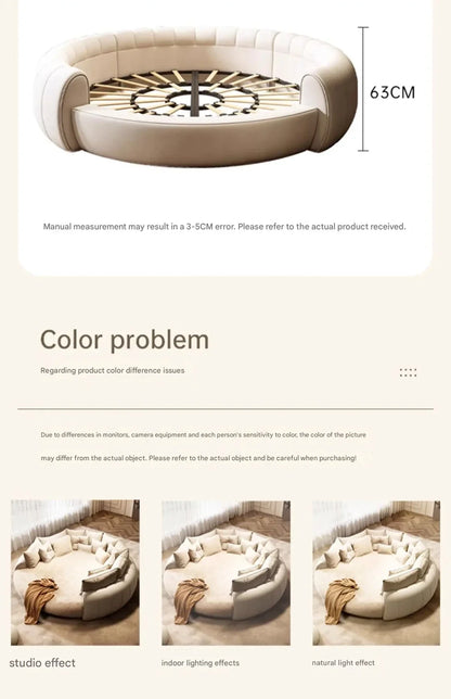 Simple Beauty Bed European Design Girls Double Queen Luxury Bed Castle Princess Sleeping Sex Platform Cama Trendy Furniture