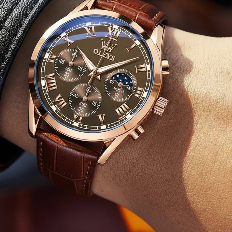 OLEVS Moon Phase men&