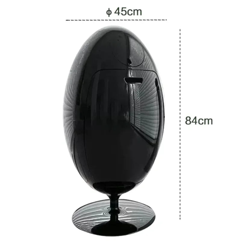 Dinosaur Egg Design Trash Can Large Capacity Room Garbage Collector Kitchen Food Waste Disposal Creative Cartoon Waste Bins
