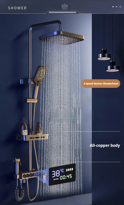 Modern Bathroom Shower Head Set for Home Use - Constant Temperature Bathroom Shower System