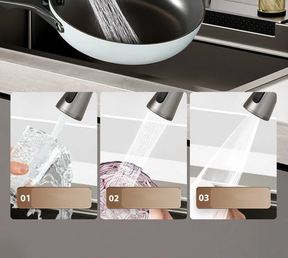 Multifunction Black Nano Kitchen Sink Waterfall Faucet Large Single Bowl Cup Washer Pure Tap Soap Dispenser 304 Stainless Steel