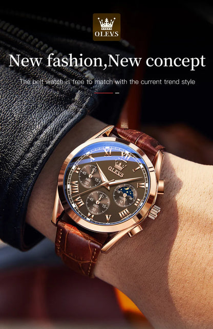 OLEVS Moon Phase men&