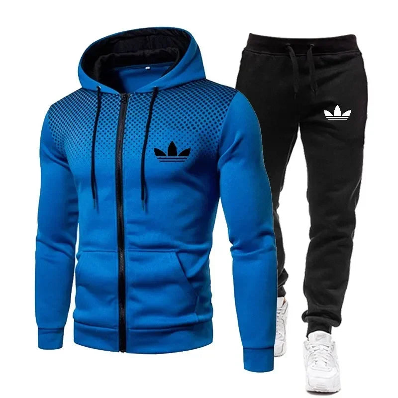 Korea Men Jacket Tracksuit Casual Sports Suit Men&