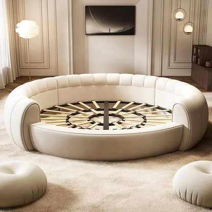 Simple Beauty Bed European Design Girls Double Queen Luxury Bed Castle Princess Sleeping Sex Platform Cama Trendy Furniture