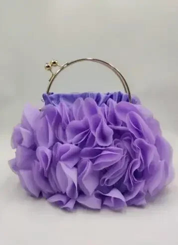 Luxury Satin Floral Bride Party Evening Clutch Bag Women Wedding Purses and Handbags Small Shoulder Chain Bag Designer Bag Gift
