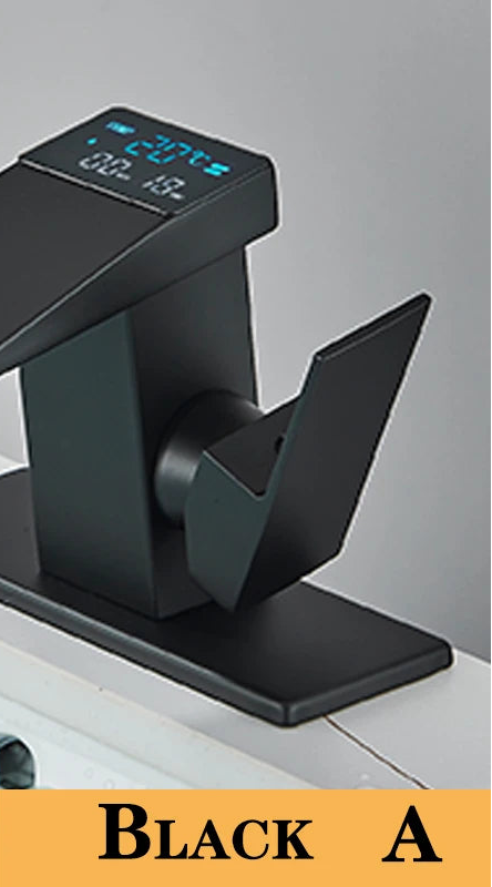 Smart Digital Display Basin Sink Faucet Hot Cold Water Temperature LED  Washbasin Waterfall Taps Bathroom Deck Mixers