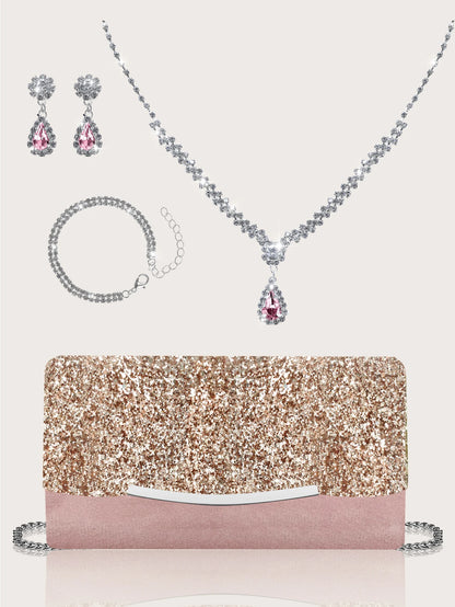 Romantic and stylish sequined women&