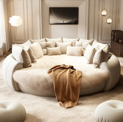 Simple Beauty Bed European Design Girls Double Queen Luxury Bed Castle Princess Sleeping Sex Platform Cama Trendy Furniture