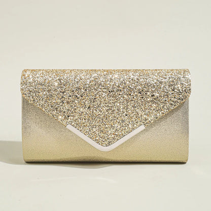 Women Evening Envelope Handbag Prom Sequin Clutch Purse chain Shoulder Cross Body Bag For Party