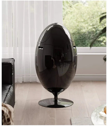 Dinosaur Egg Design Trash Can Large Capacity Room Garbage Collector Kitchen Food Waste Disposal Creative Cartoon Waste Bins