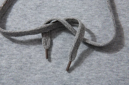 New hooded sports hoodie + 2 sets of sweatpants, fashion printed autumn and winter men&