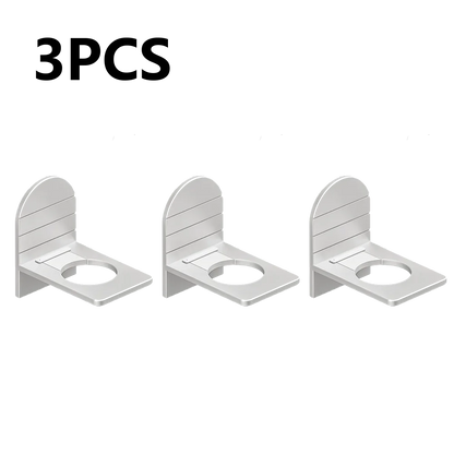 Metal Self-Adhesive Shampoo Bottle Shelf Free of Punch Shower Gel  Liquid Bottle Holder Bathroom Shelf Organizer Hook Shelves
