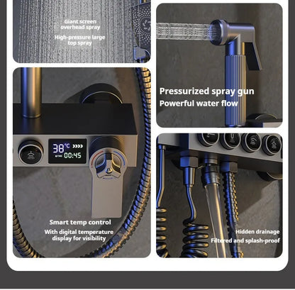 Modern Bathroom Shower Head Set for Home Use - Constant Temperature Bathroom Shower System