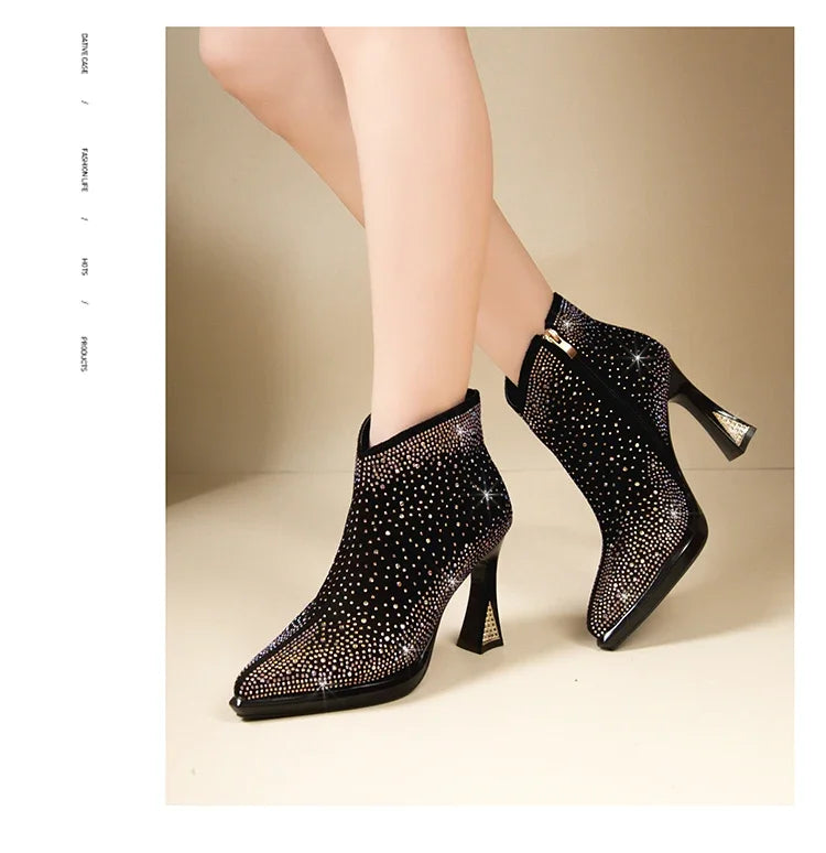 2025 New Sexy Luxurious Banquet Pointed Toe Women&