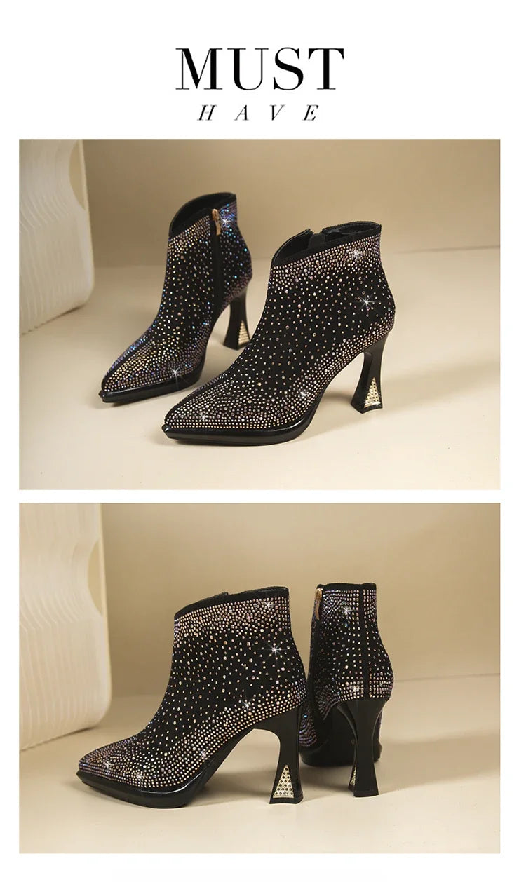 2025 New Sexy Luxurious Banquet Pointed Toe Women&