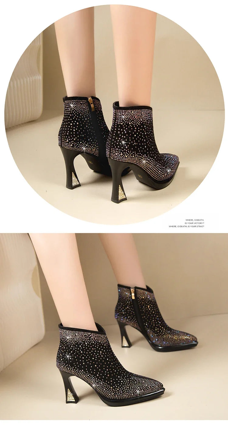 2025 New Sexy Luxurious Banquet Pointed Toe Women&